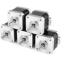 MVPOWER Set de 5pcs de Motores Paso a Paso Bipolar para Impresoras de 3D Motores de Pasos para Impresoras de 3D 1.5A 42…